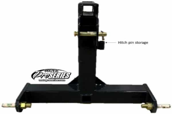 KTENME 3-Point Gooseneck Tractor Trailer Hitch with 2 Receiver Hitch and  Gooseneck Trailer Ball Drawbar for Category 1 Tractor